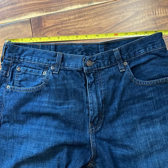 Levi’s Men’s 569 Loose Straight Fit Dark Wash Denim Jeans 33x32 - Picture 3 of 5